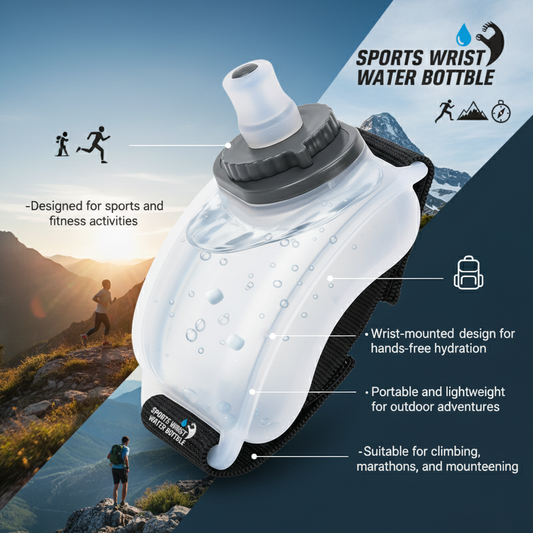 Sports wrist water bottle