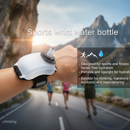 Sports wrist water bottle