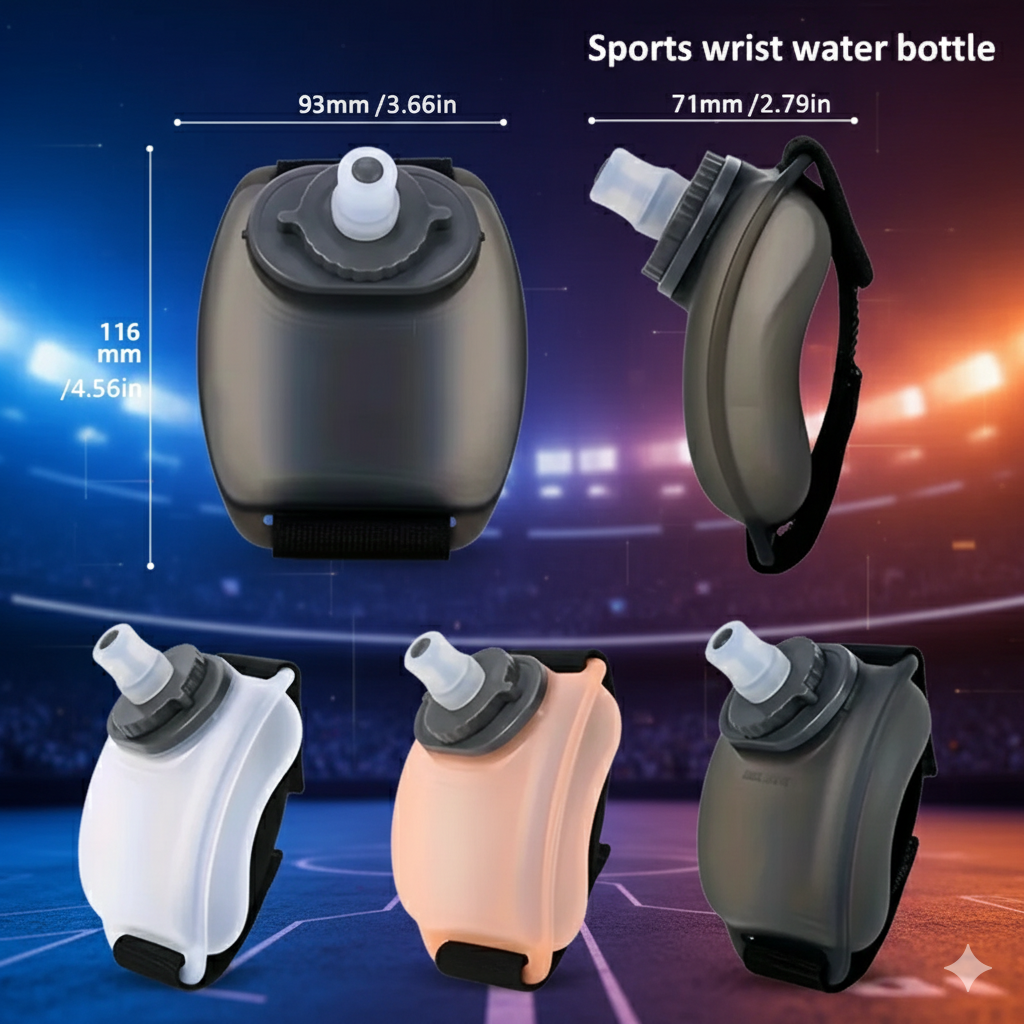 Sports wrist water bottle