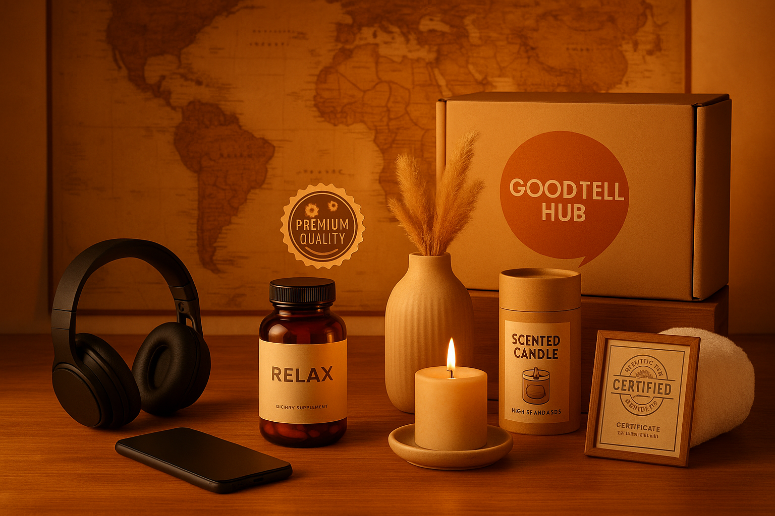 Good2Tell Hub Realistic Product Display